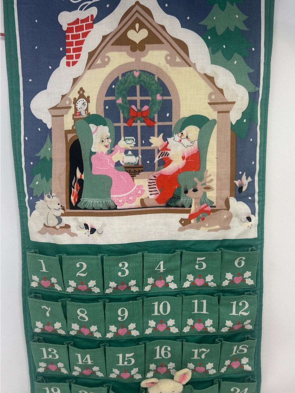 Vintage Avon Countdown to Christmas Advent Calendar W/Original Mouse Holiday